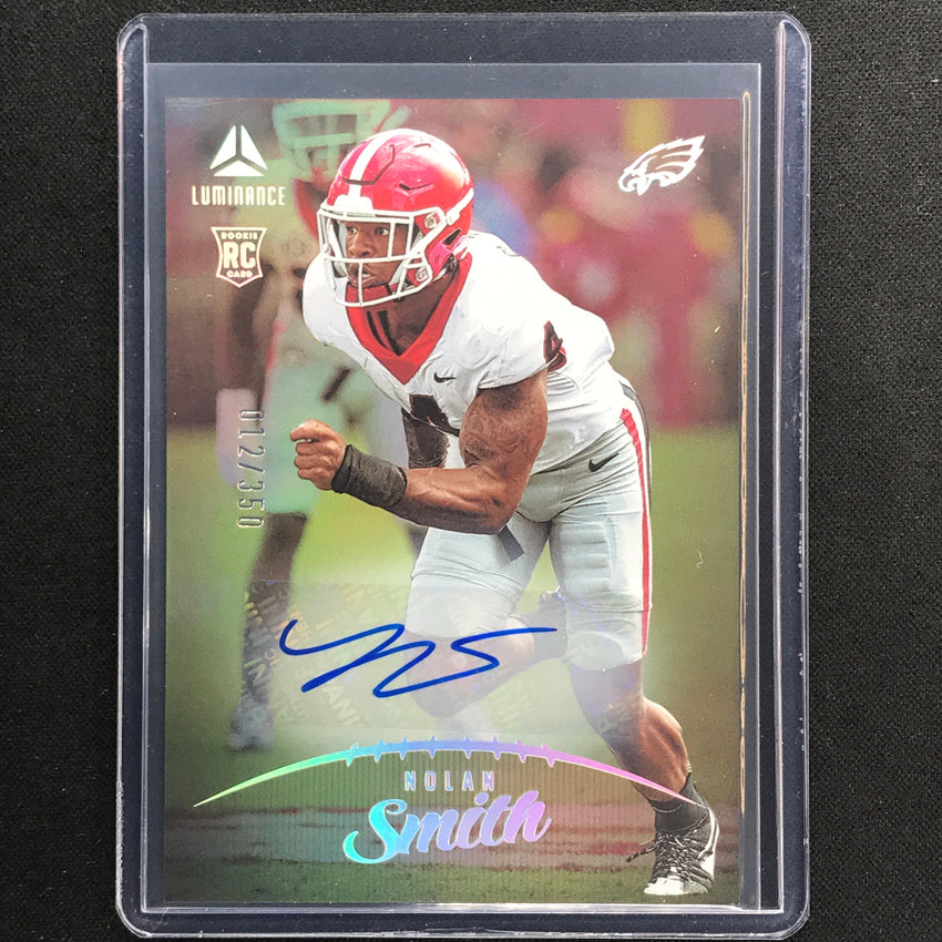 2023 Luminance Nfl Nolan Smith Rookie Vertical Auto Silver 12/350