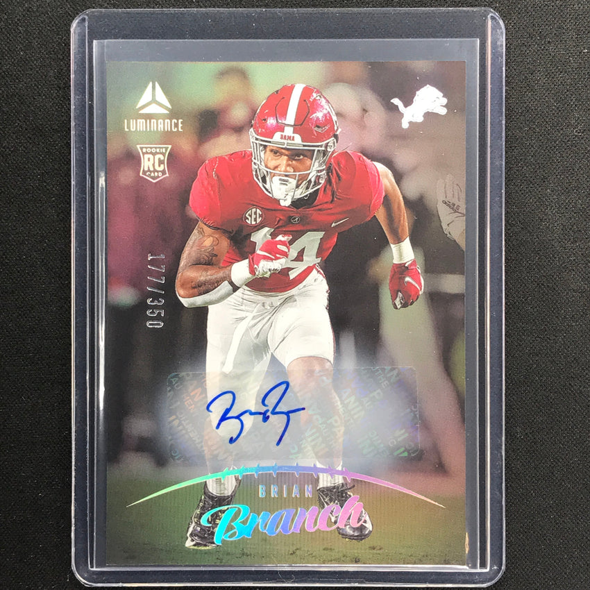 2023 Luminance Nfl Brian Branch Rookie Vertical Auto Silver 177/350