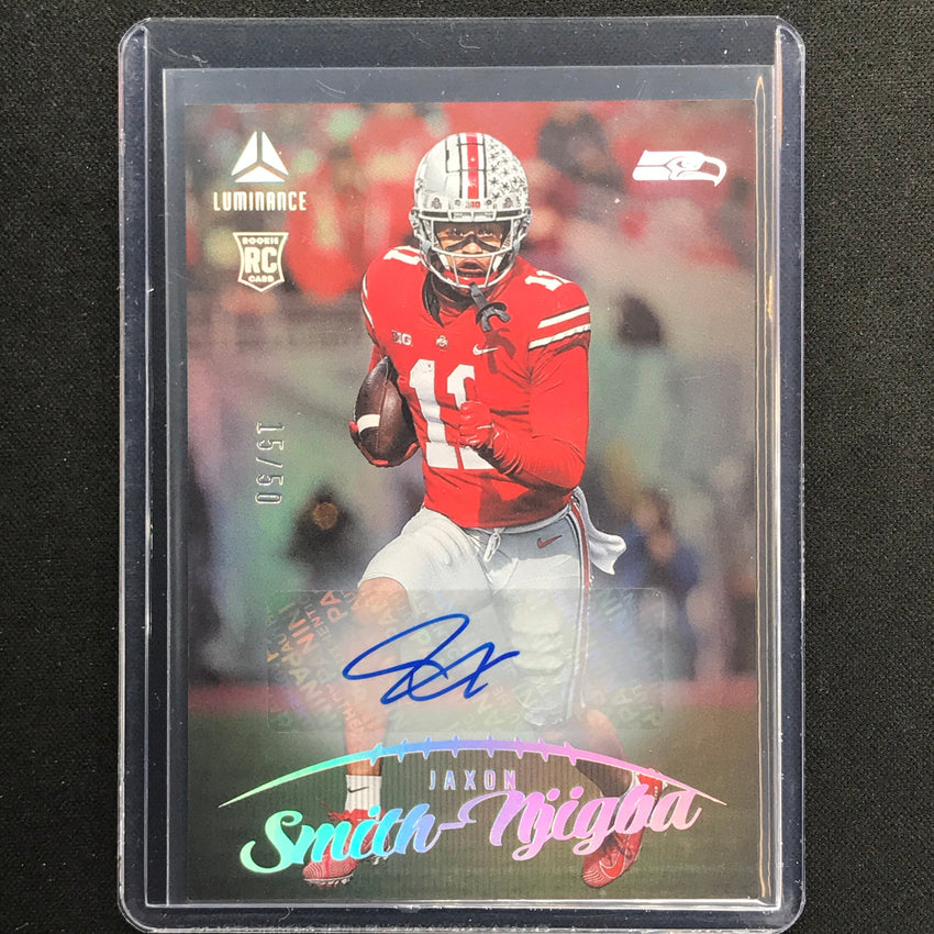 2023 Luminance Nfl Jaxon Smith-njigba Rookie Vertical Auto Silver 15/50
