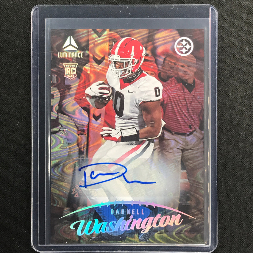 2023 Luminance Nfl Darnell Washington Rookie Vertical Auto Blue 42/50
