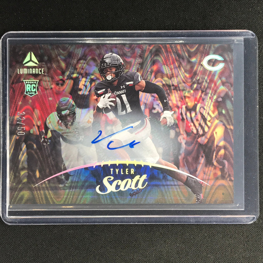 2023 Luminance Nfl Tyler Scott Rookie Horizontal Auto Blue 32/50