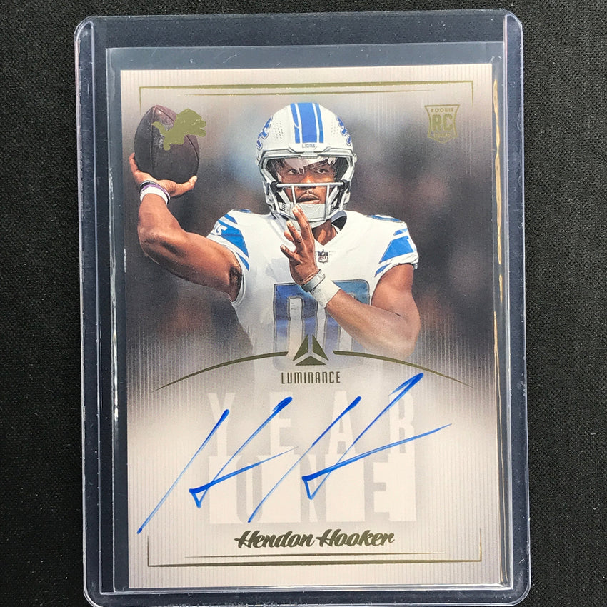 2023 Luminance Nfl Hendon Hooker Year One Signatures Rps Rookie Auto Base No Hhe