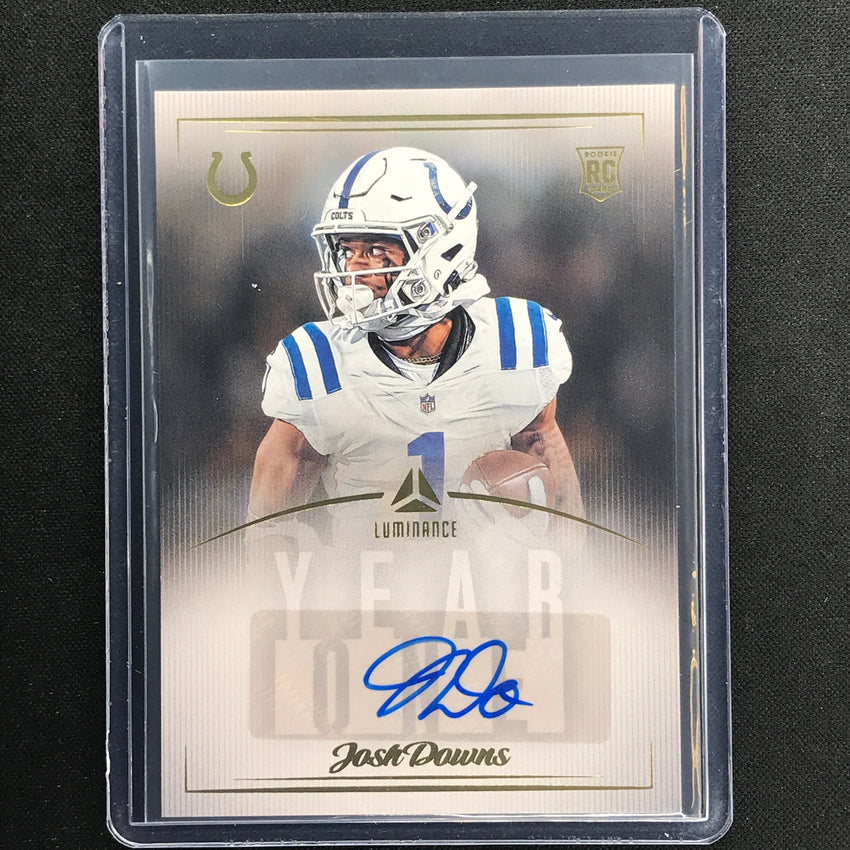 2023 Luminance Nfl Josh Downs Year One Signatures Rookie Auto Base No Jdo