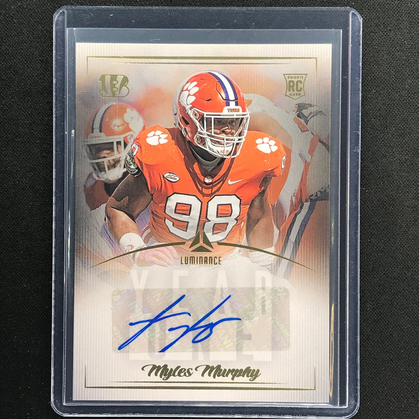 2023 Luminance Nfl Myles Murphy Year One Signatures Rookie Auto Base No Mmu