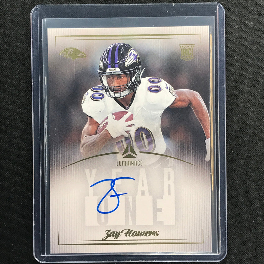 2023 Luminance Nfl Zay Flowers Year One Signatures Rps Rookie Auto Base No Zay