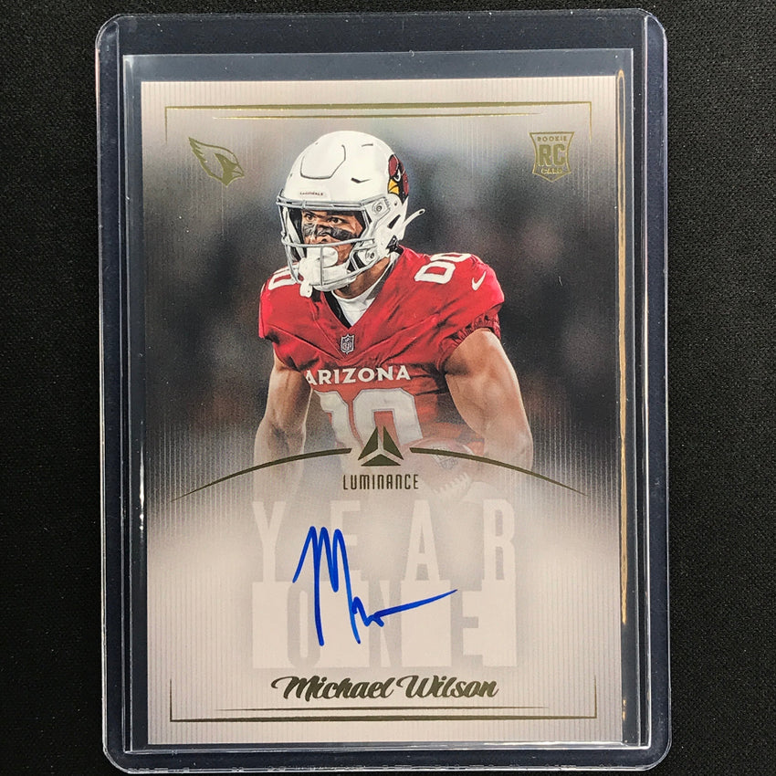 2023 Luminance Nfl Michael Wilson Year One Signatures Rps Rookie Auto Base No Mwi