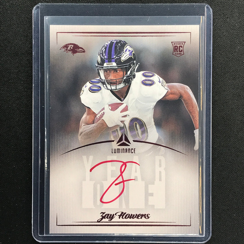 2023 Luminance Nfl Zay Flowers Year One Signatures Rps Rookie Auto Red Sp No Zay