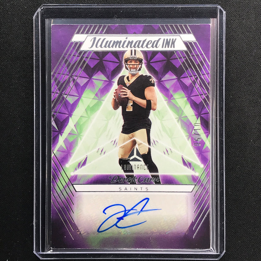 2023 Luminance Nfl Derek Carr Illuminated Ink Auto Silver 5/10