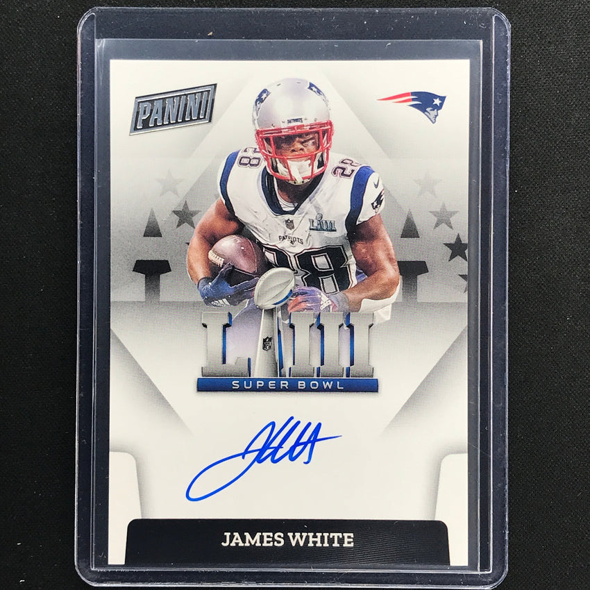 2023 Luminance Nfl James White Super Bowl Signatures Auto Liii No Jw