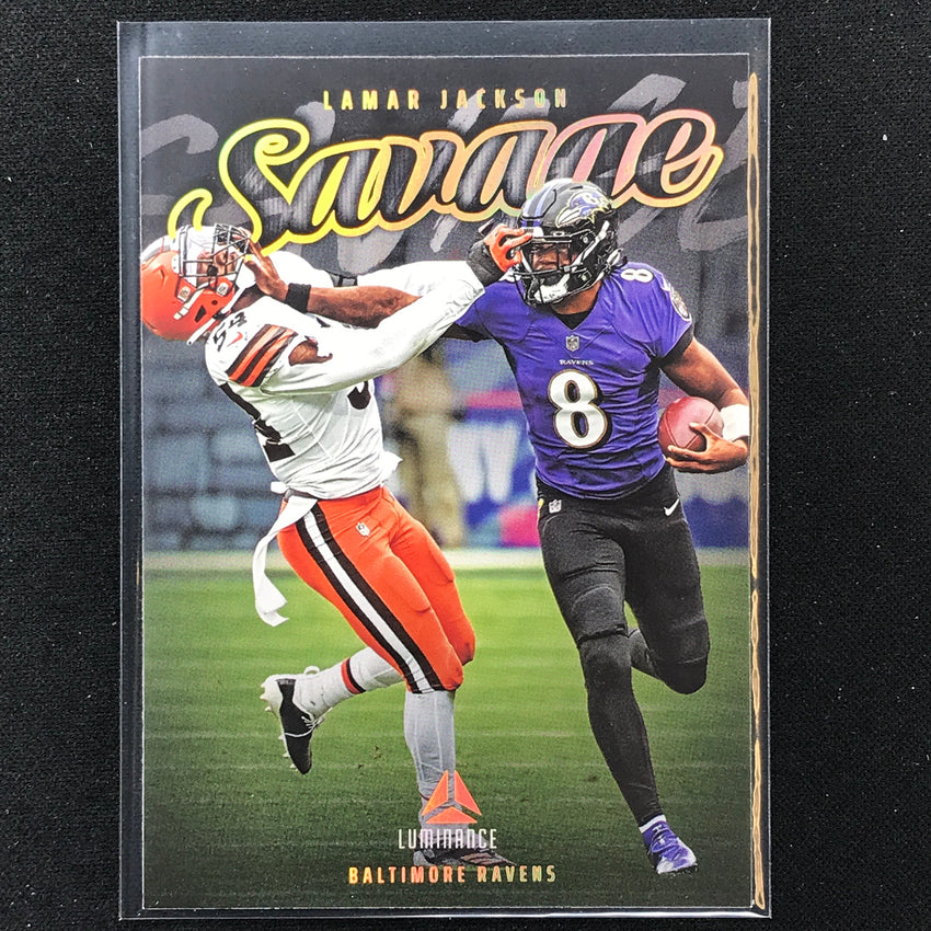 2023 Luminance Nfl Lamar Jackson Savage Base No 4