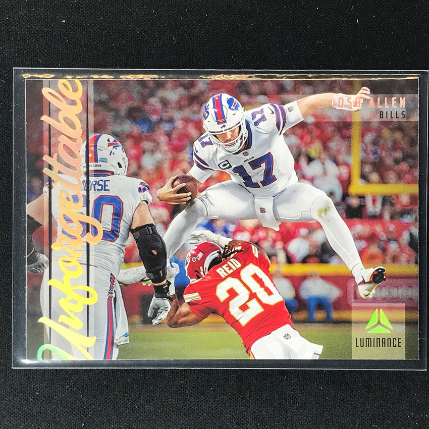 2023 Luminance Nfl Josh Allen Unforgettable Base No 2