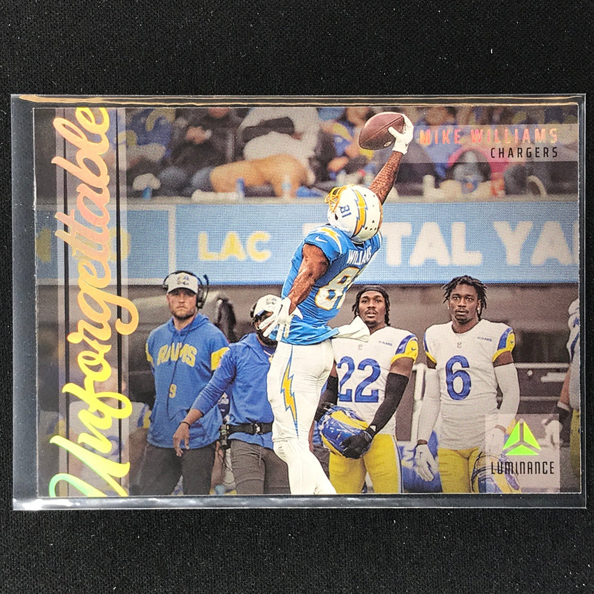 2023 Luminance Nfl Mike Williams Unforgettable Base No 8