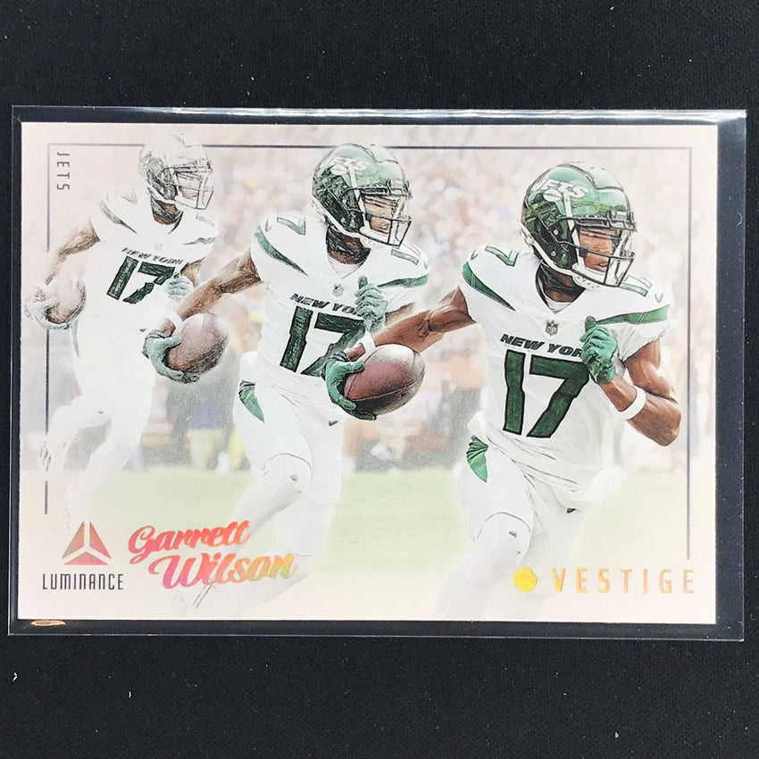 2023 Luminance Nfl Garrett Wilson Vestige Base No 18