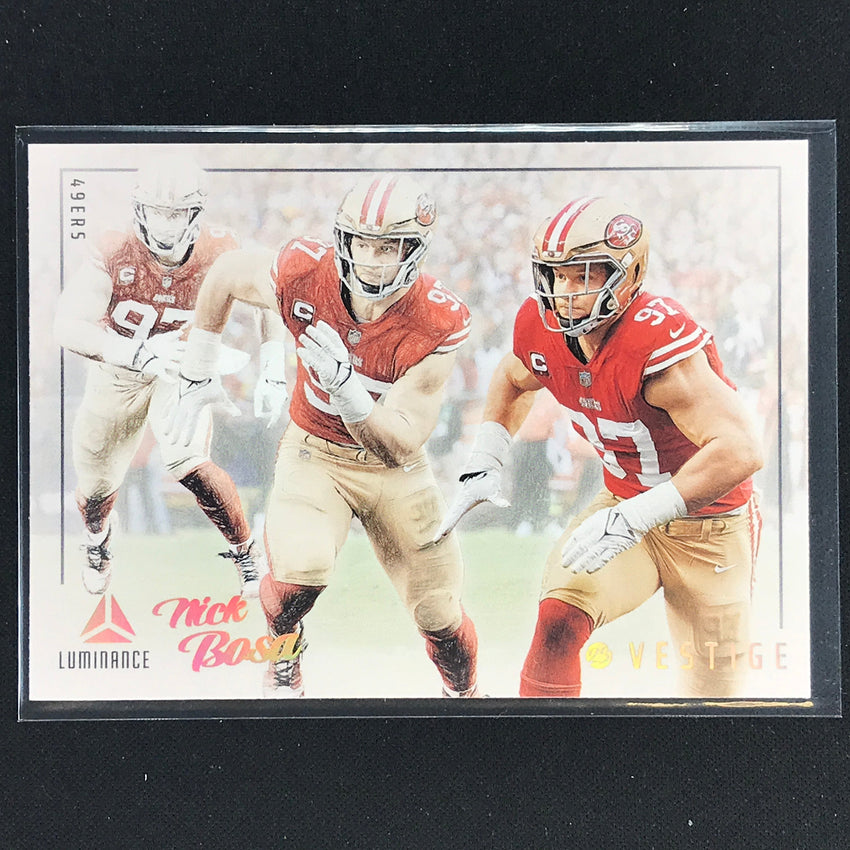 2023 Luminance Nfl Nick Bosa Vestige Base No 25