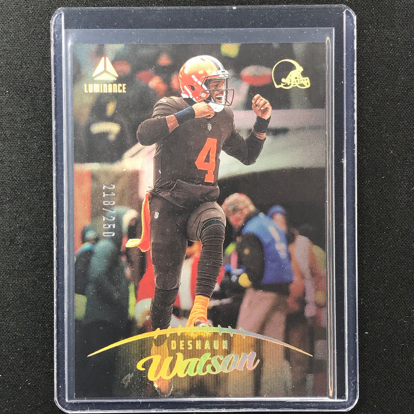 2023 Luminance Nfl Deshaun Watson Vertical Gold /250 No 4