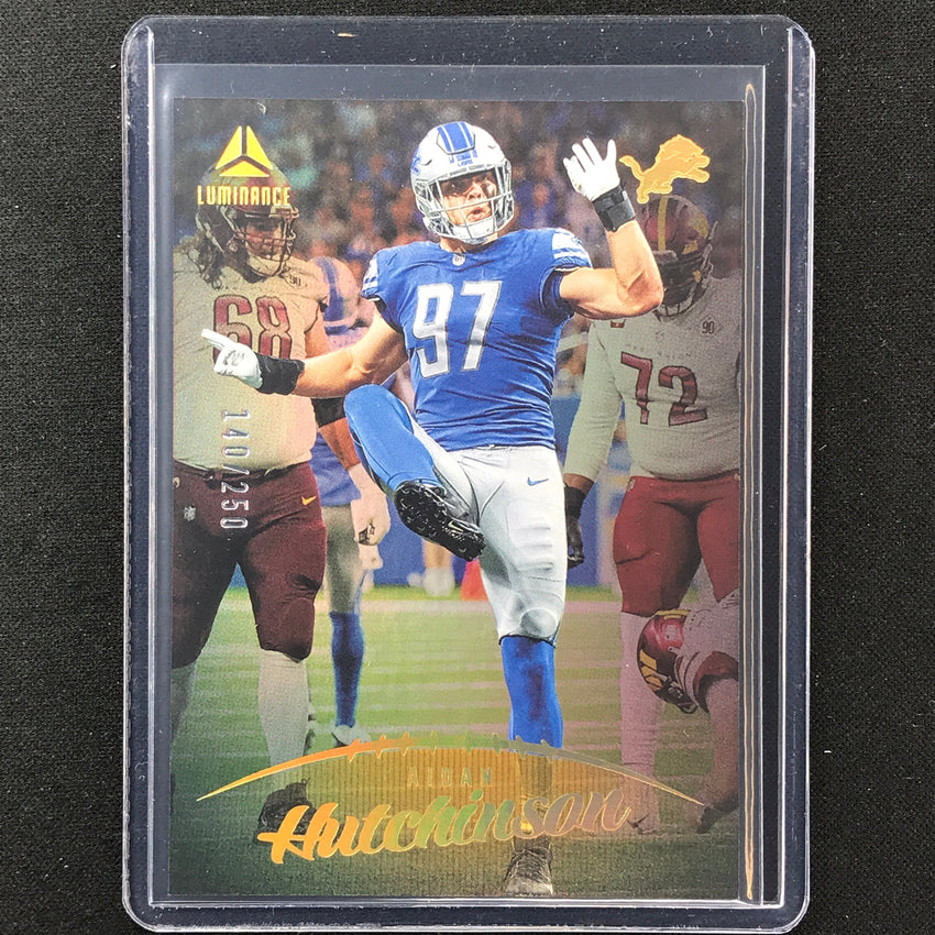 2023 Luminance Nfl Aidan Hutchinson Vertical Gold /250 No 15