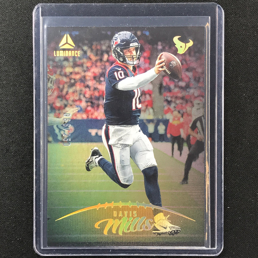 2023 Luminance NFL DAVIS MILLS Vertical Gold /250 #21