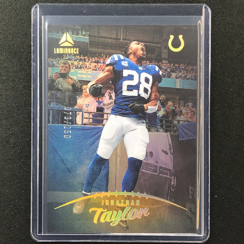 2023 Luminance Nfl Jonathan Taylor Vertical Gold /250 No 24