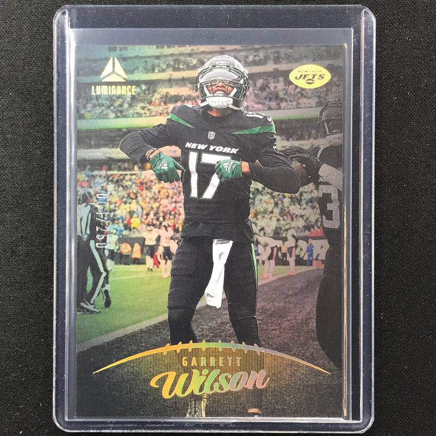 2023 Luminance Nfl Garrett Wilson Vertical Gold /250 No 66