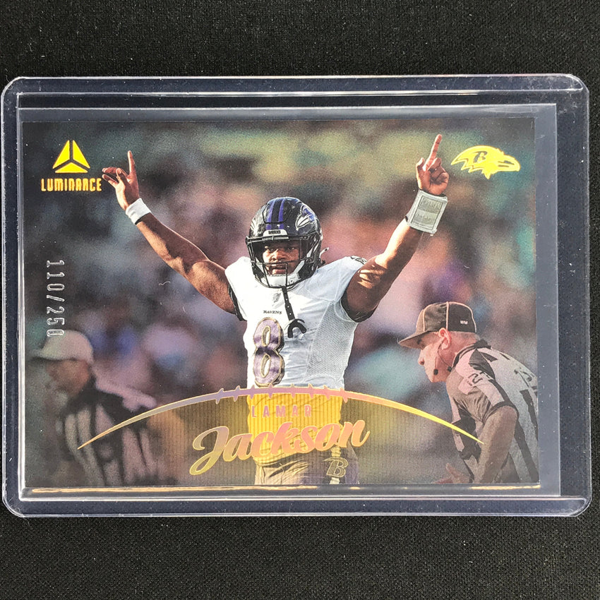 2023 Luminance Nfl Lamar Jackson Horizontal Gold /250 No 78