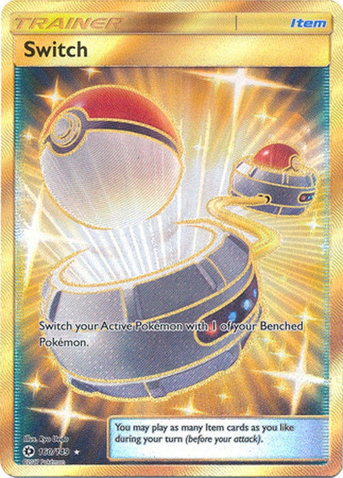 Switch - 160/149 - Secret Rare - Sun and Moon Base Set Cherry Collectables Switch - 160/149 - Secret Rare - Sun and Moon Base Set Cherry Collectables