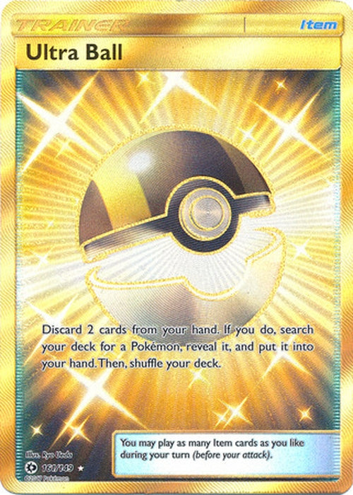 Ultra Ball - 161/149 - Secret Rare Sun & Moon Base Set-Cherry Collectables