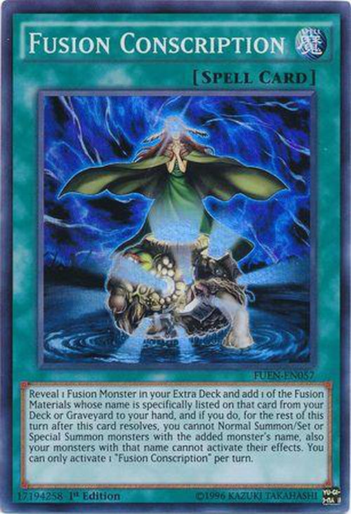 Fusion Conscription - FUEN-EN057 - Super Rare 1st Edition-Cherry Collectables