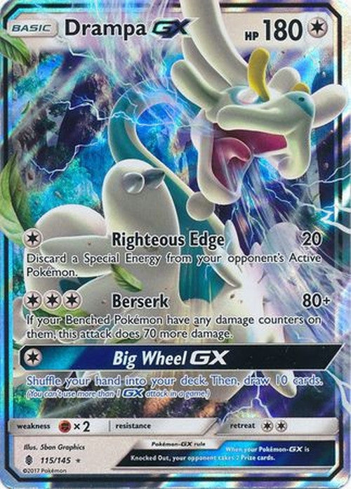 Drampa GX - 115/145 - Ultra Rare - Guardians Rising-Cherry Collectables