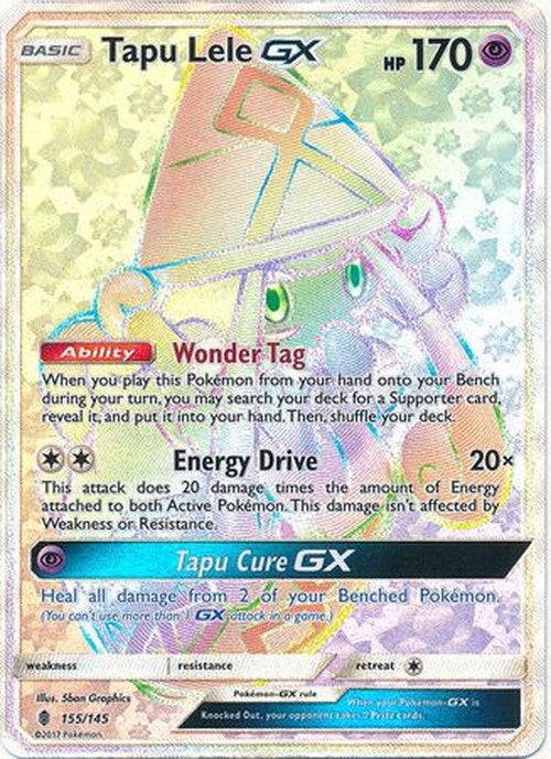 Tapu Lele GX - 155/145 - Hyper Rare - Guardians Rising-Cherry Collectables