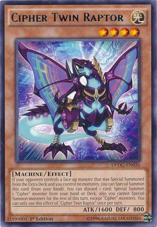 Cipher Twin Raptor - DPDG-EN036 - Rare 1st Edition-Cherry Collectables