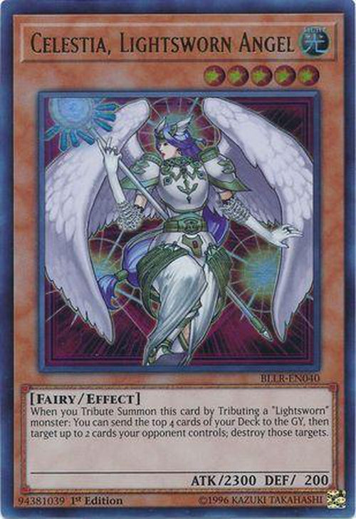 Celestia Lightsworn Angel - BLLR-EN040 - Ultra Rare 1st Edition-Cherry Collectables