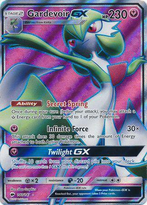 Gardevoir GX - 140/147 - Full Art Ultra Rare - Burning Shadows-Cherry Collectables