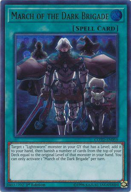 March of the Dark Brigade - COTD-EN059 - Ultra Rare 1st Edition-Cherry Collectables