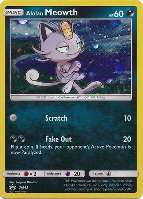 Alolan Meowth - SM43 - Holo Promo-Cherry Collectables