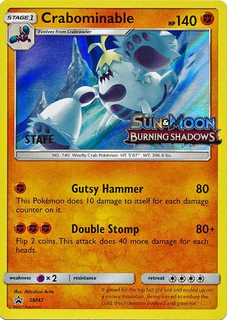 Crabominable - SM47 - Staff Promo-Cherry Collectables