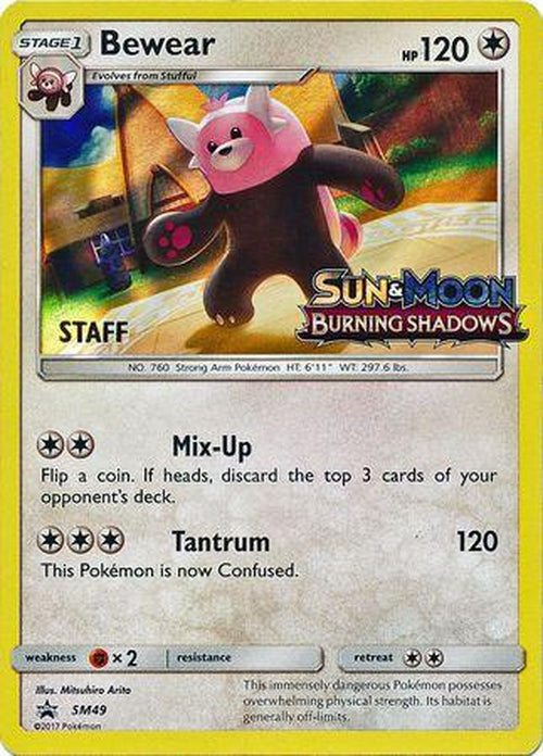 Bewear - SM49 - (STAFF) Pre-Release Promo-Cherry Collectables