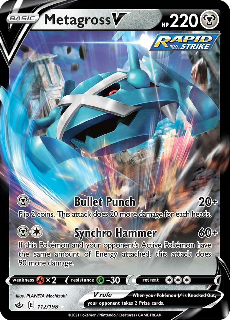Metagross V - 112/198 - Ultra Rare Chilling Reign