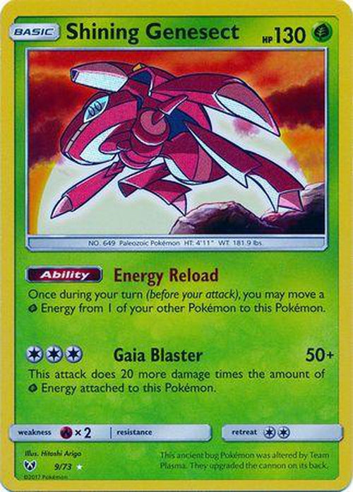 Shining Genesect - 9/73 - Holo Rare-Cherry Collectables