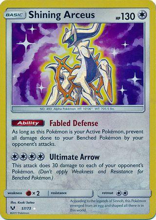 Shining Arceus - 57/73 - Holo Rare-Cherry Collectables