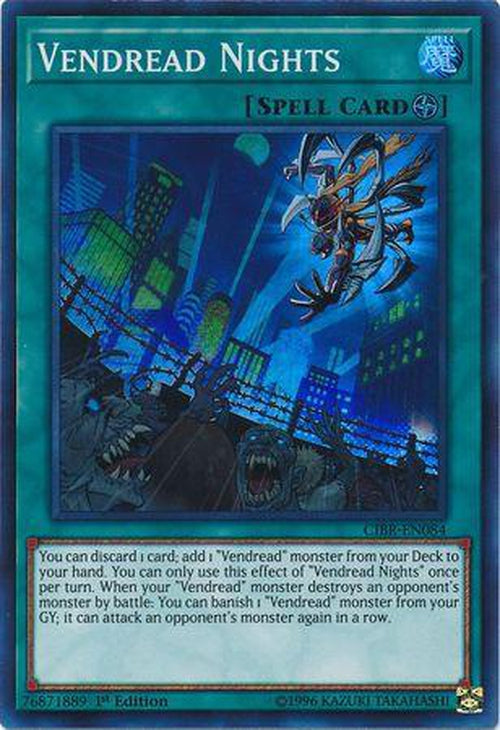 Vendread Nights - CIBR-EN084 - Super Rare 1st Edition-Cherry Collectables