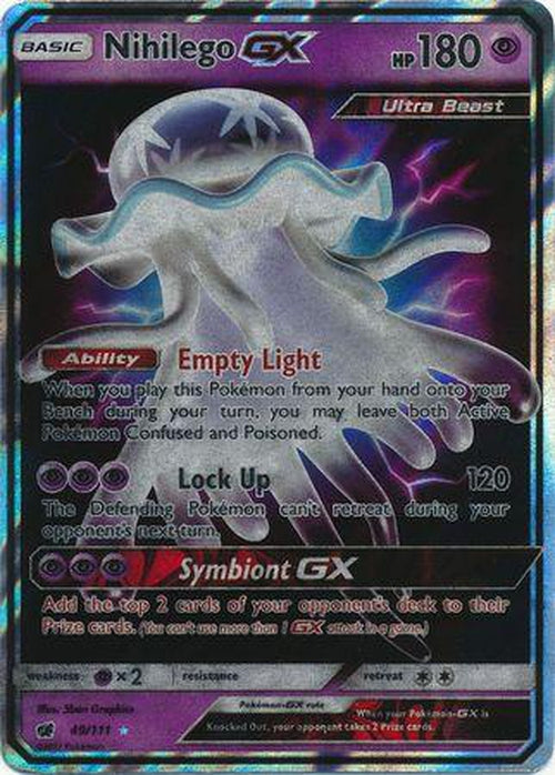 Nihilego GX - 49/111 - Ultra Rare - Crimson Invasion-Cherry Collectables