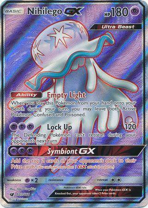 nihilego pokemon card value FULL ART Nihilego GX - 103/111 - Ultra Rare