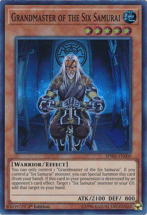 Grandmaster of the Six Samurai - SPWA-EN009 - Super Rare 1st Edition-Cherry Collectables