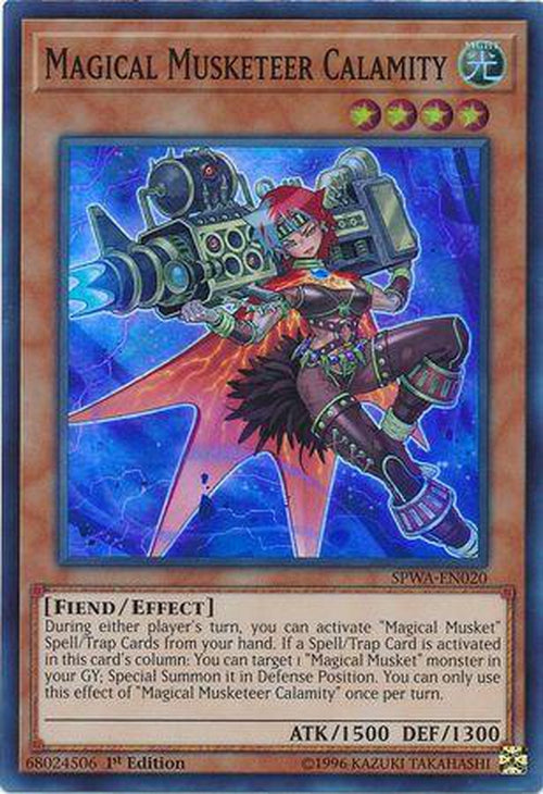 Magical Musketeer Calamity - SPWA-EN020 - Super Rare 1st Edition-Cherry Collectables