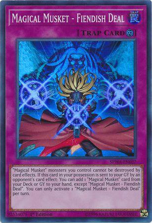 Magical Musket - Fiendish Deal - SPWA-EN027 - Super Rare 1st Edition-Cherry Collectables