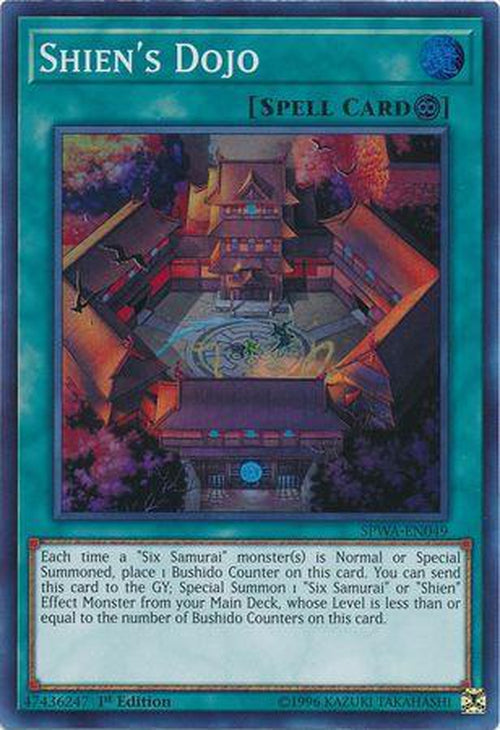 Shien's Dojo - SPWA-EN049 - Super Rare 1st Edition-Cherry Collectables