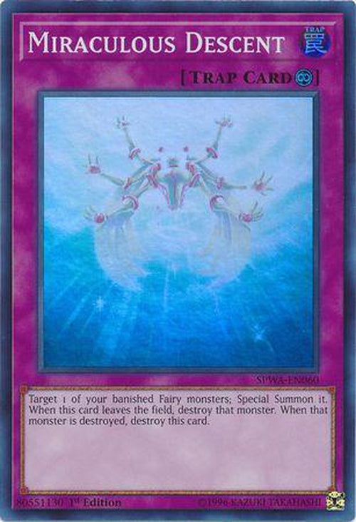 Miraculous Descent - SPWA-EN060 - Super Rare 1st Edition-Cherry Collectables