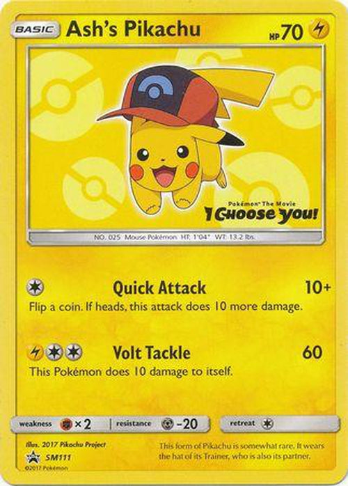 Ash's Pikachu - SM111 - Promo-Cherry Collectables