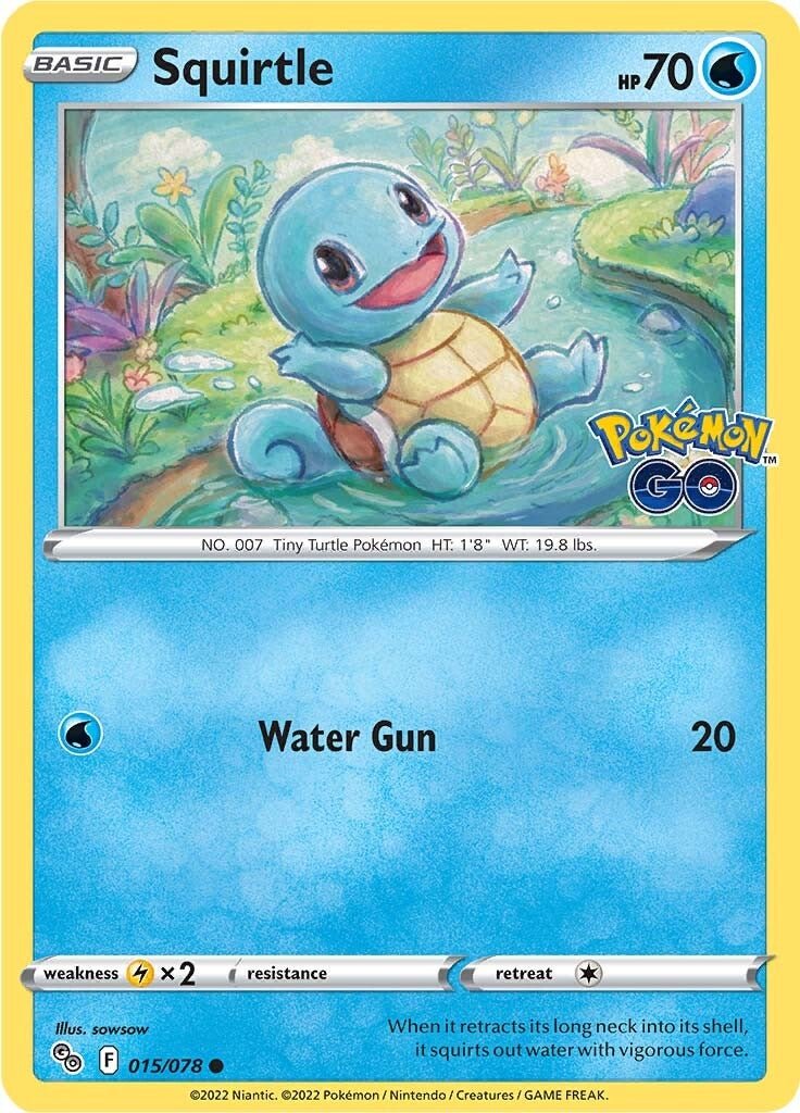 Squirtle - 015/078 - Common Pokemon Go