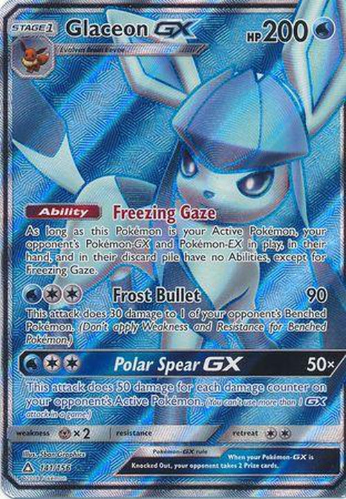 Glaceon GX - 141/156 - Full Art Ultra Rare - Ultra Prism-Cherry Collectables